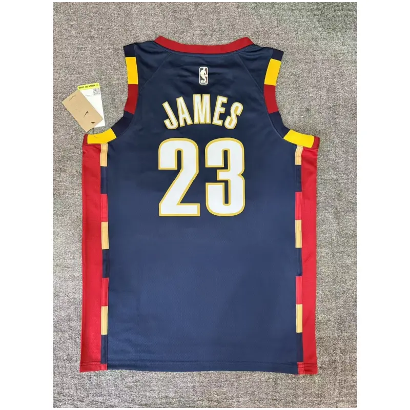 Camiseta Lebron James #23 Cleveland Cavaliers 2026 Classic Edition Azul Oscuro