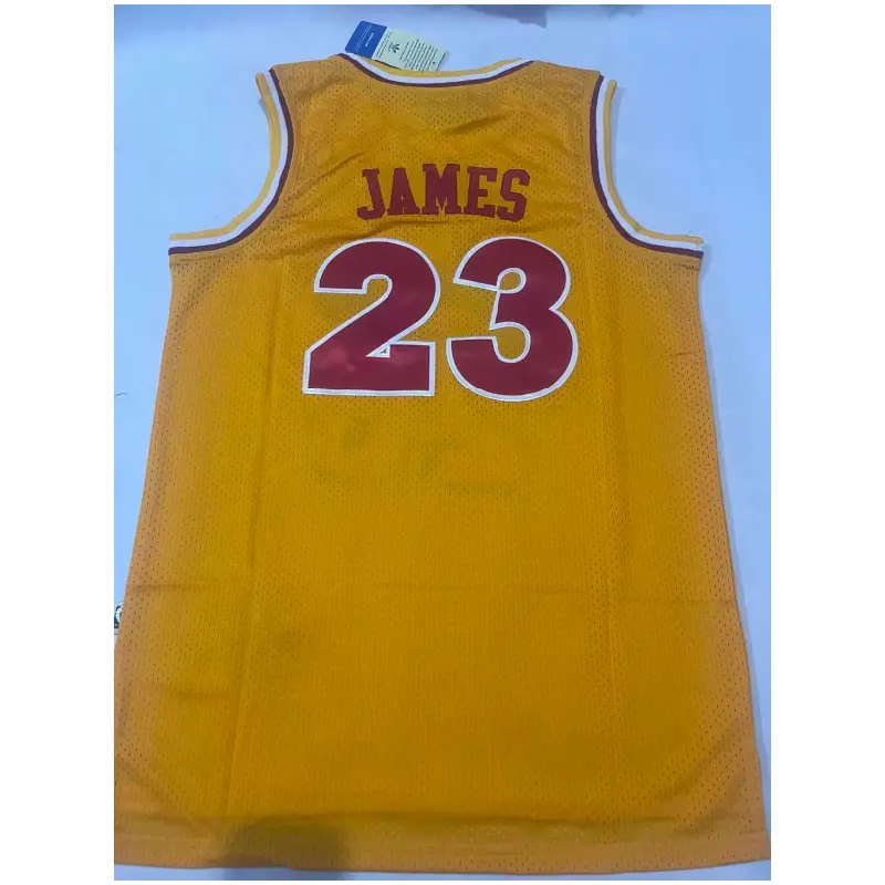 Camiseta LeBron James #23 Cleveland Cavaliers Amarillo Classic Edition