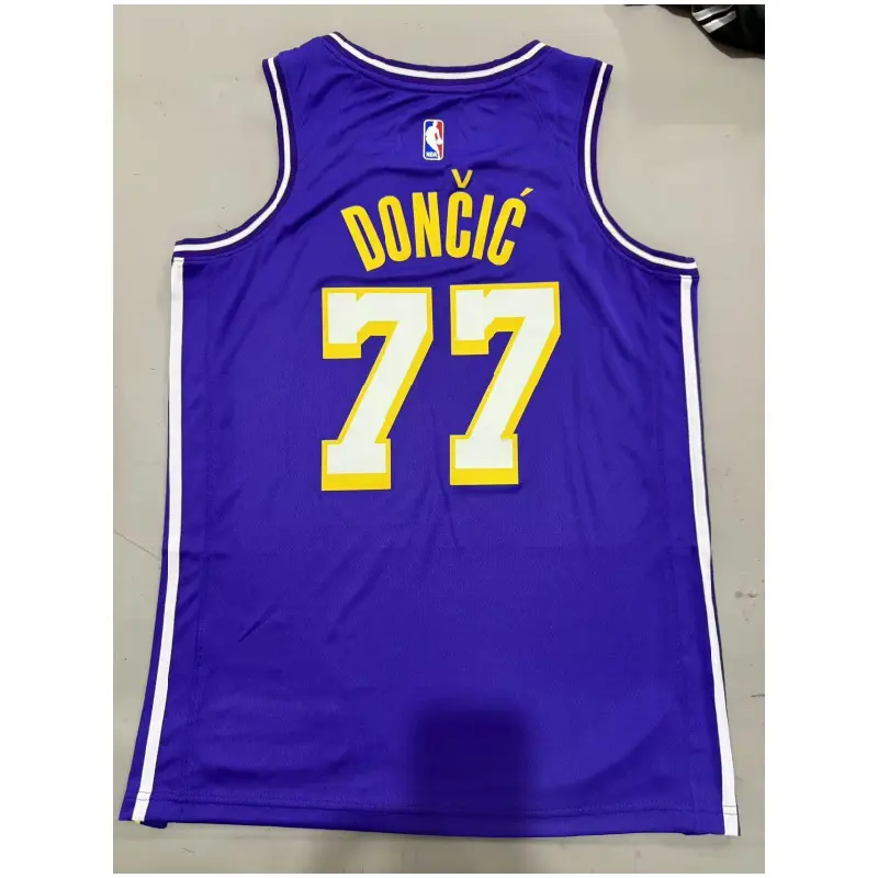 Camiseta Luka Dončić #77 Los Angeles Lakers 2026 Statement Edition Morado