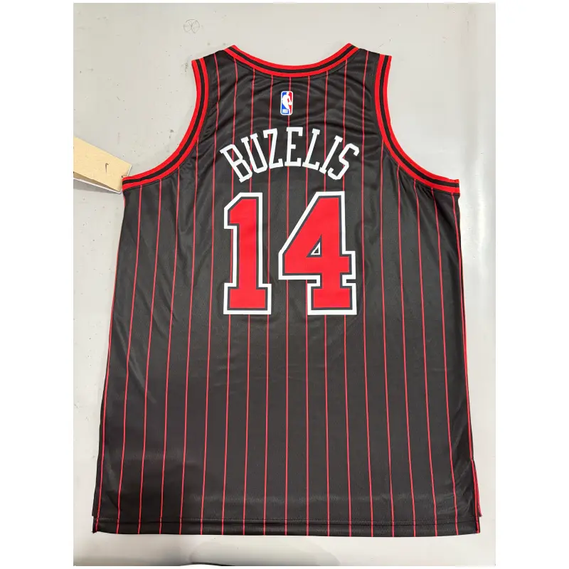 Camiseta Matas Buzelis #14 Chicago Bulls 2026 Statement Edition Negro