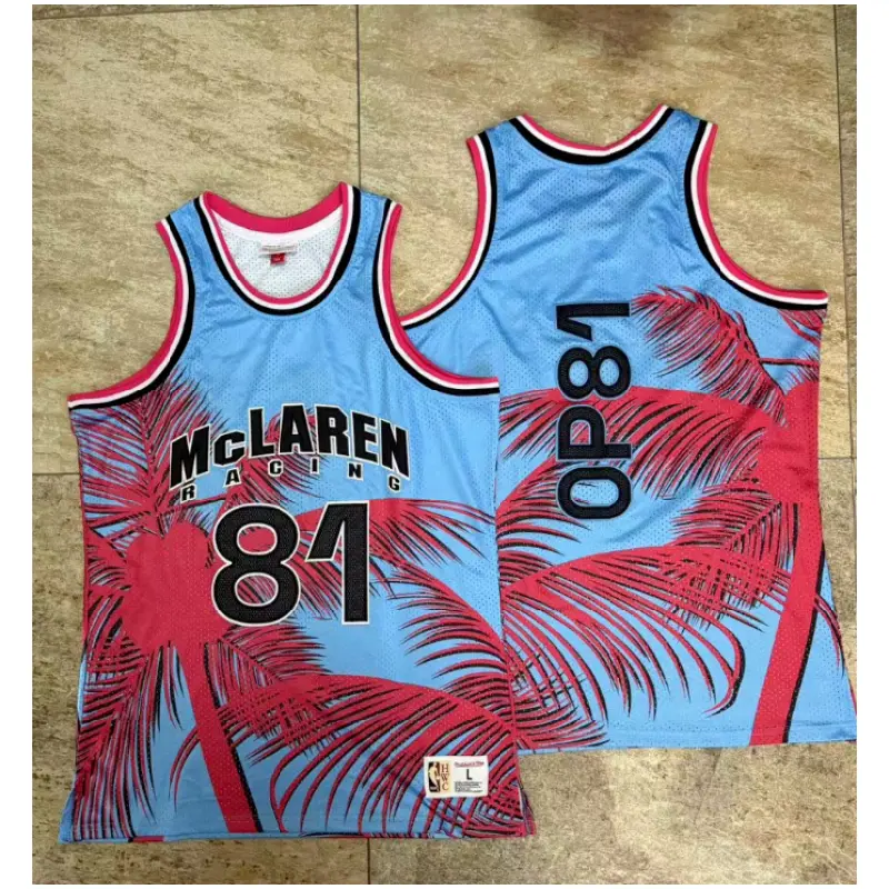 Camiseta McLaren F1 x Mitchell & Ness Miami GP Oscar Piastri OP81