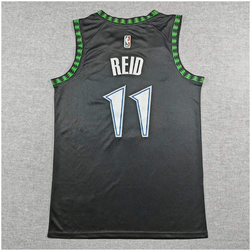 Camiseta Naz Reid #11 Minnesota Timberwolves 2026 Edición Clasico Negro Niño