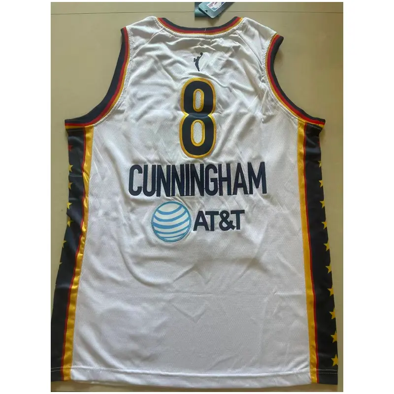 Camiseta Sophie Cunningham #8 Indiana Fever Blanco