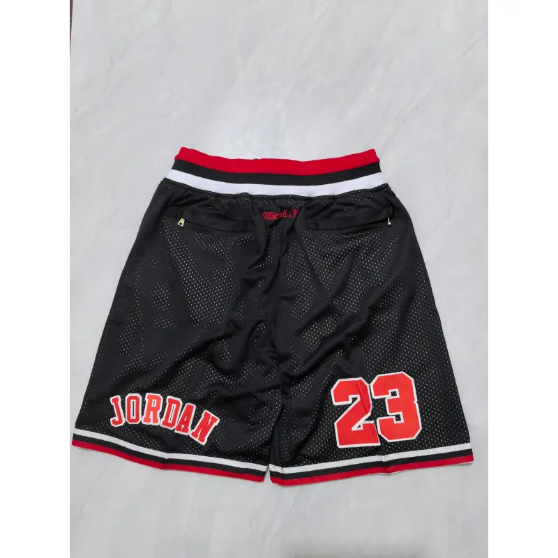 Pantalon Corto De Bolsillo #23 Chicago Bulls 1997/1998 Negro/Rojo Pantalon Corto De Bolsillo #23 Chicago Bulls 1997/1998 Negro/Rojo