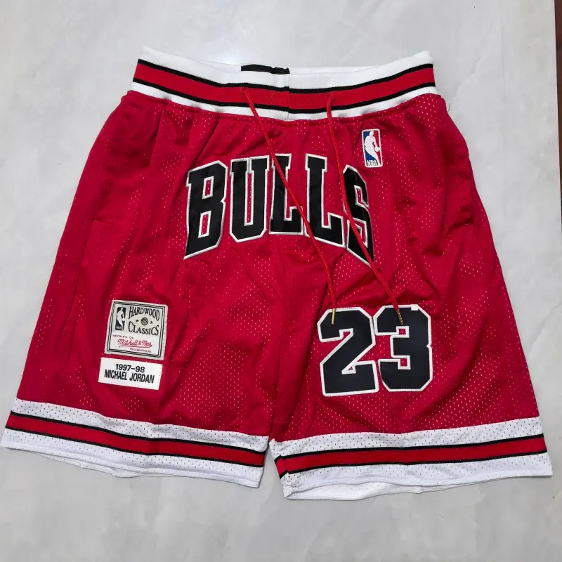 Pantalon Corto De Bolsillo #23 Chicago Bulls 1997/1998 Rojo