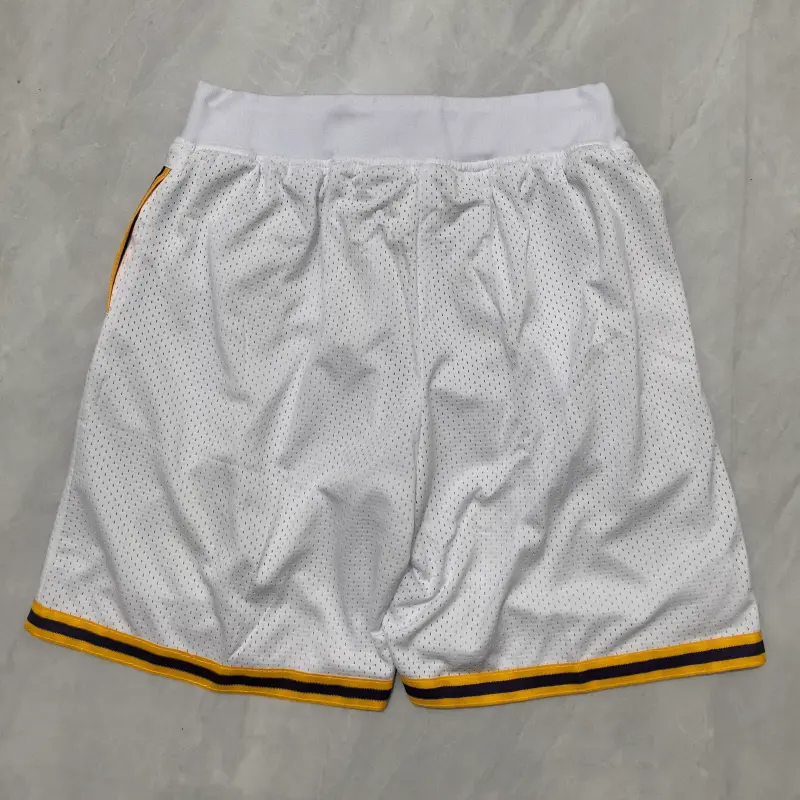 Pantalon Corto de Bolsillo #24 Los Angeles Lakers Classic Edition Blanco