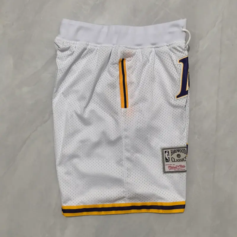 Pantalon Corto de Bolsillo #24 Los Angeles Lakers Classic Edition Blanco