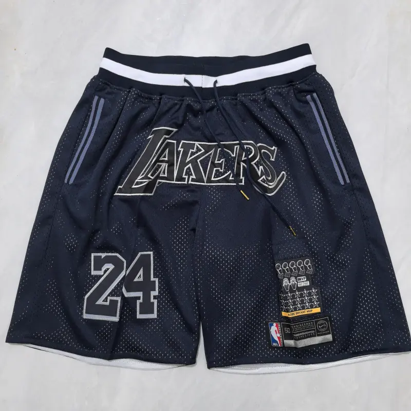 Pantalon Corto de Bolsillo #24 Los Angeles Lakers Retro Azul Oscuro
