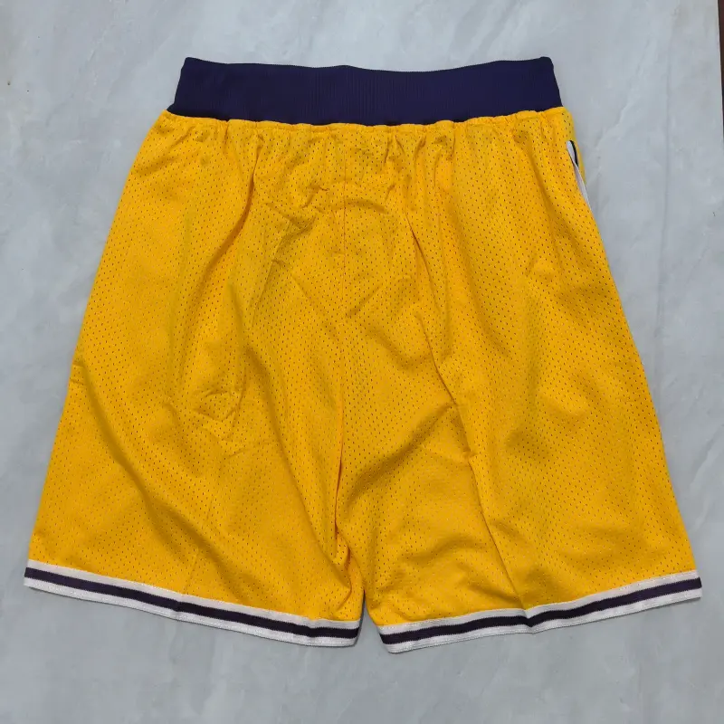 Pantalon Corto de Bolsillo #8 Los Angeles Lakers 1996/1997 Amarillo