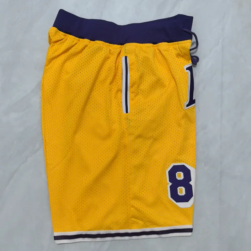 Pantalon Corto de Bolsillo #8 Los Angeles Lakers 1996/1997 Amarillo