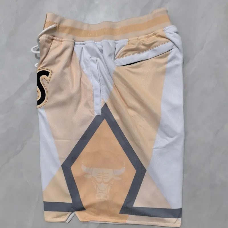 Pantalon Corto De Bolsillo Chicago Bulls 2025 Beige/Blanco City Edition