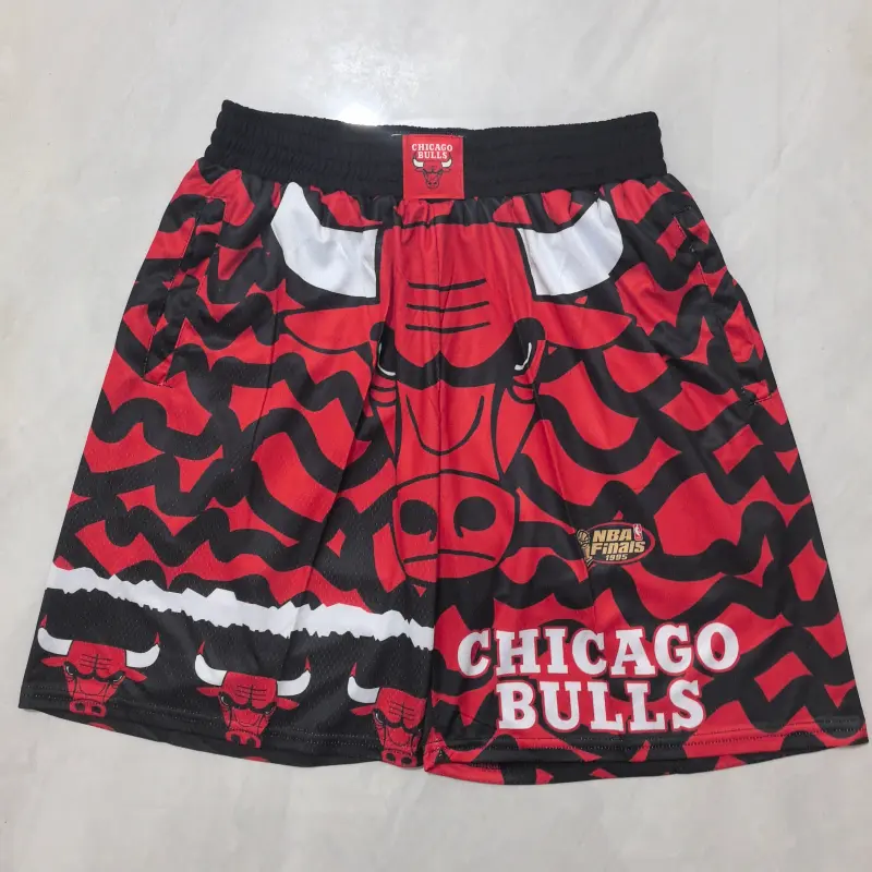 Pantalon Corto De Bolsillo Chicago Bulls 2025 Rojo/Negro