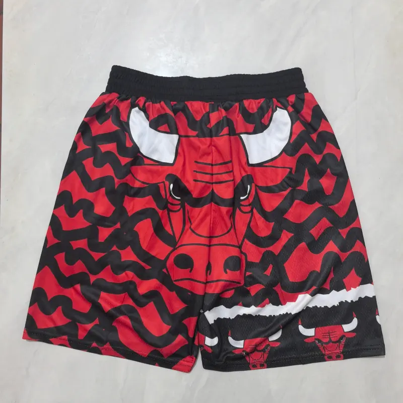 Pantalon Corto De Bolsillo Chicago Bulls 2025 Rojo/Negro