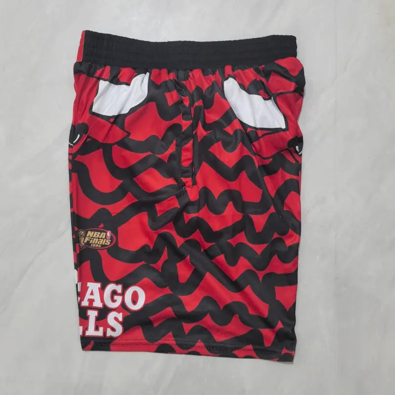 Pantalon Corto De Bolsillo Chicago Bulls 2025 Rojo/Negro