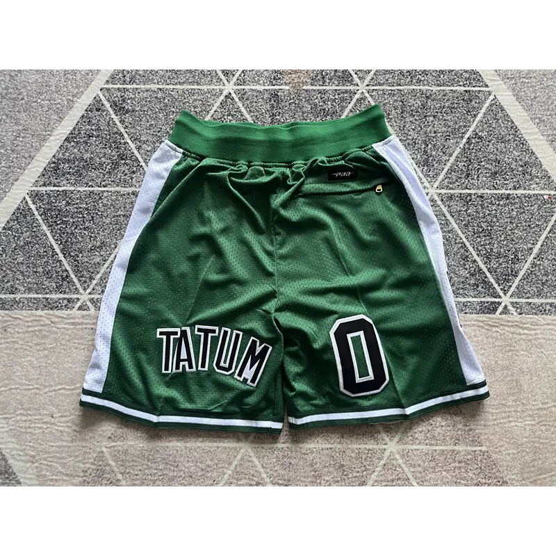 Pantalon Corto De Bolsillo Jayson Tatum #0 Boston Celtics 2025 Verde Pantalon Corto De Bolsillo Jayson Tatum #0 Boston Celtics 2025 Verde