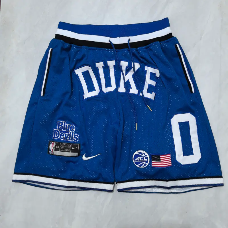Pantalon Corto De Bolsillo Jayson Tatum #0 The Finals Duke Retro Azul