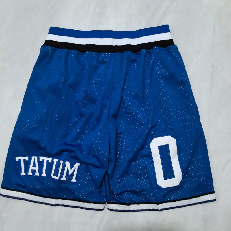 Pantalon Corto De Bolsillo Jayson Tatum #0 The Finals Duke Retro Azul