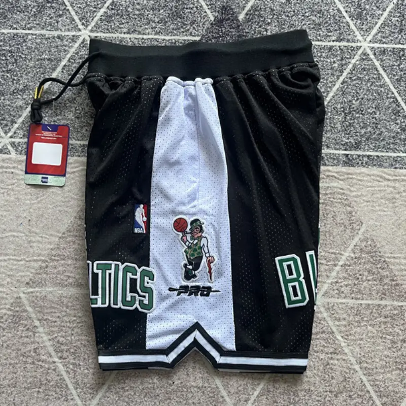 Pantalon Corto De Bolsillo Larry Bird #33 Boston Celtics 2025 Negro