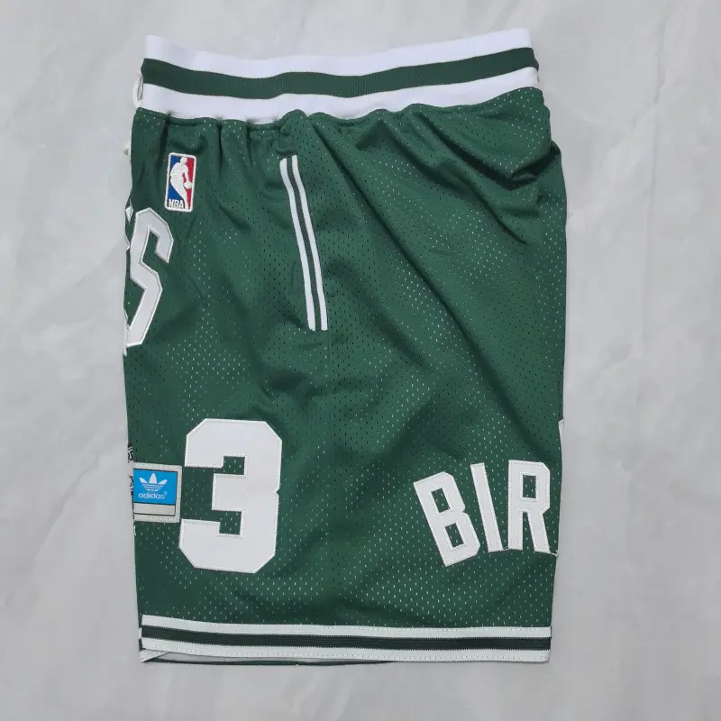 Pantalon Corto De Bolsillo Larry Bird #33 Boston Celtics Verde Classic Edition