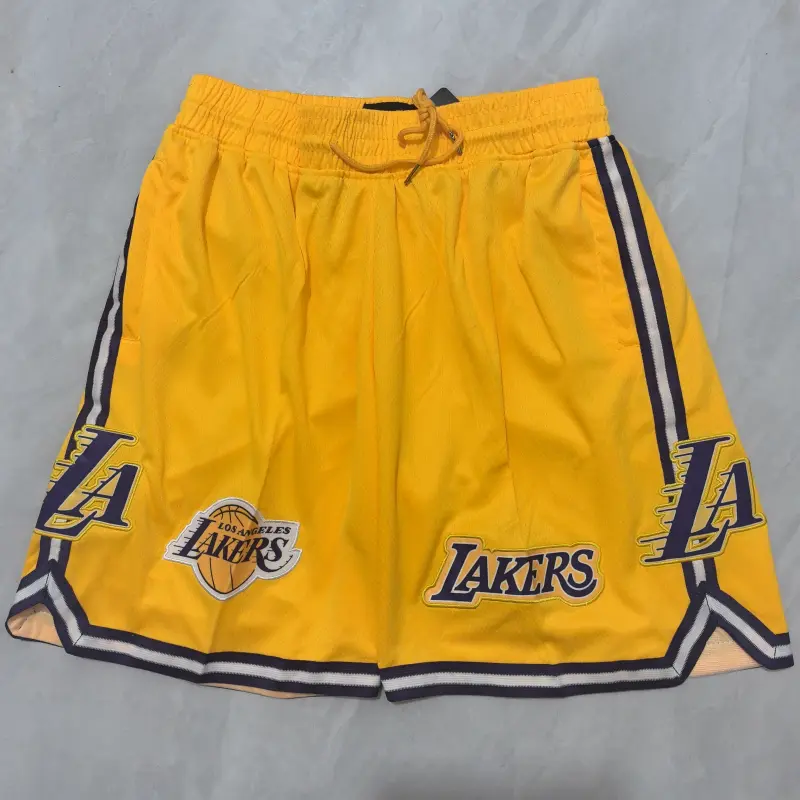 Pantalon Corto de Bolsillo Los Angeles Lakers fans Edition Amarillo