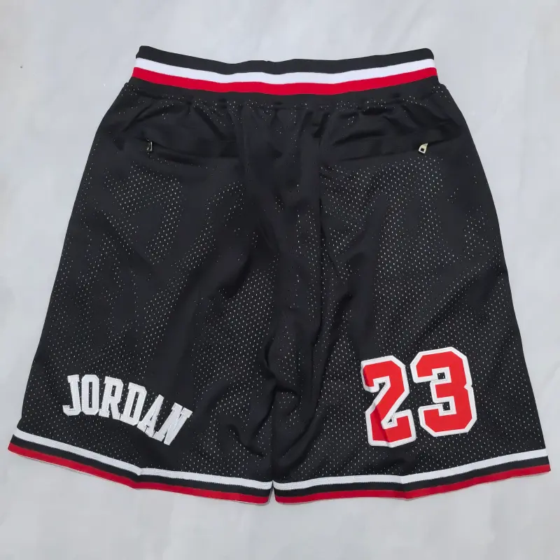Pantalon Corto De Bolsillo Michael Jordan #23 Chicago Bulls Classic Edition Negro