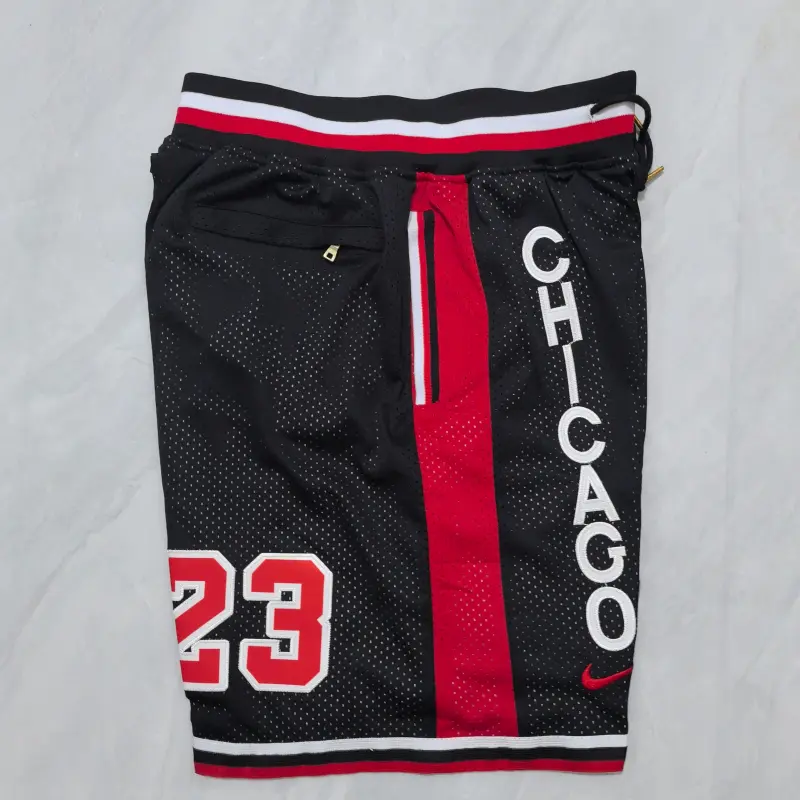 Pantalon Corto De Bolsillo Michael Jordan #23 Chicago Bulls Classic Edition Negro