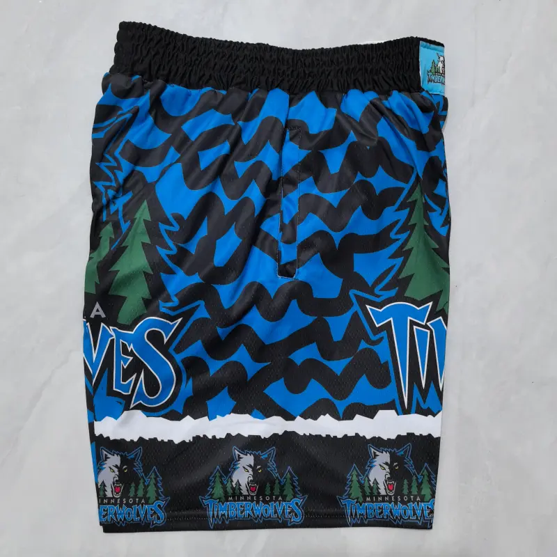 Pantalon Corto De Bolsillo Minnesota Timberwolves 2025 Azul/Negro