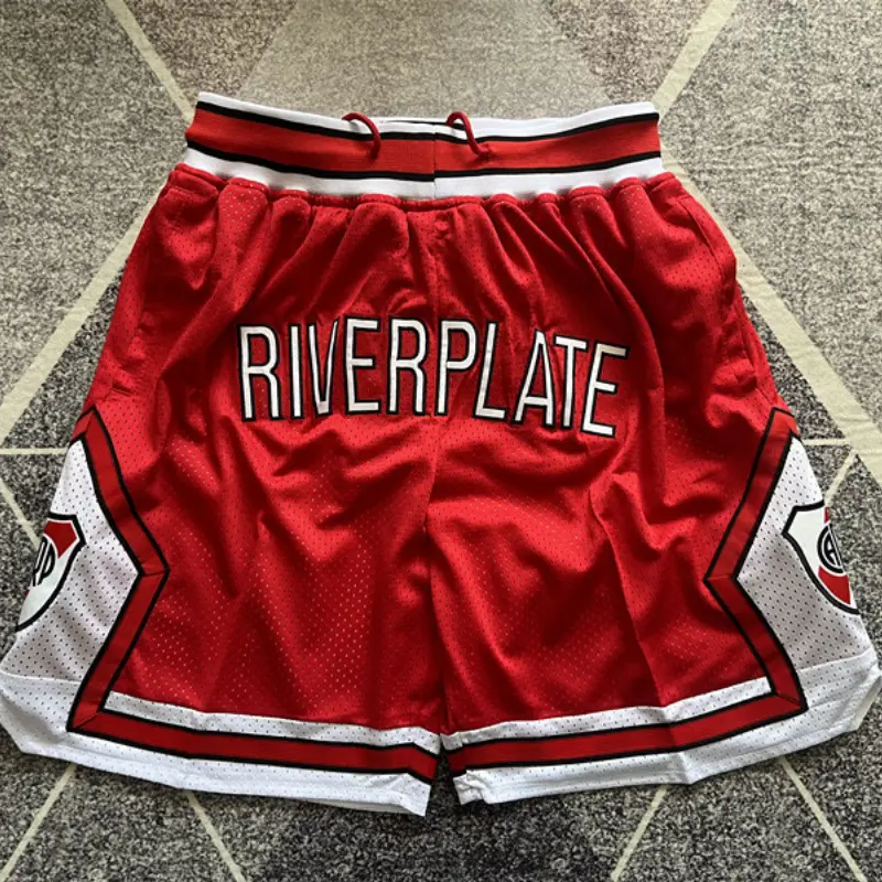 Pantalon Corto De Bolsillo River Plate Rojo