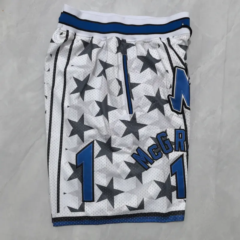 Pantalon Corto de Bolsillo Tracy McGrady #1 Orlando Magic Blanco Classic Edition