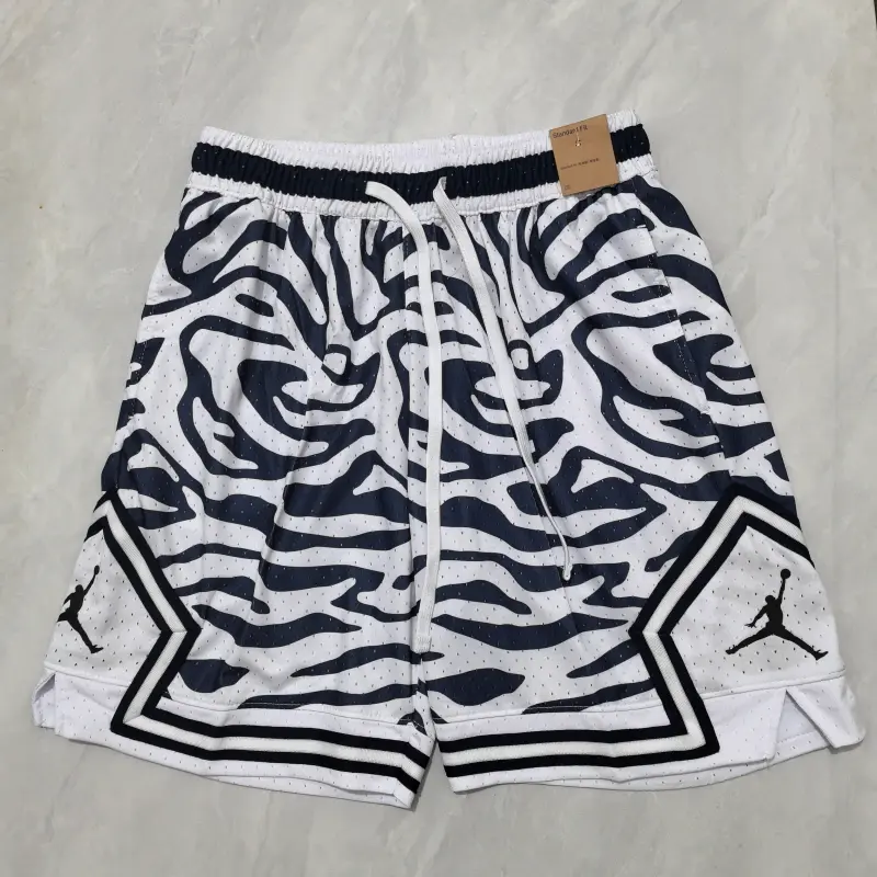 Pantalon Corto Jordan 2025 Blanco Rayas De Cebra