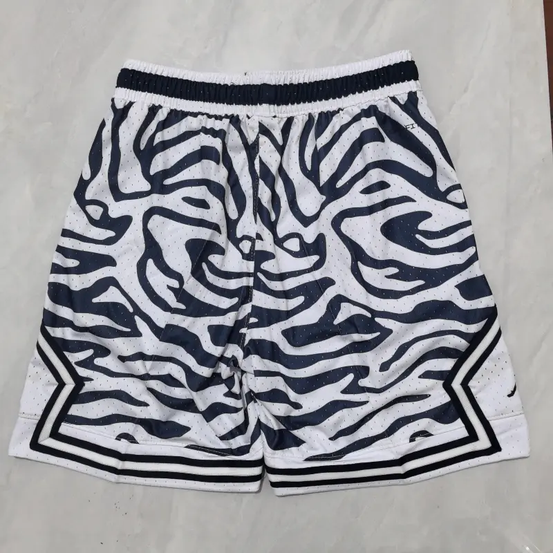 Pantalon Corto Jordan 2025 Blanco Rayas De Cebra