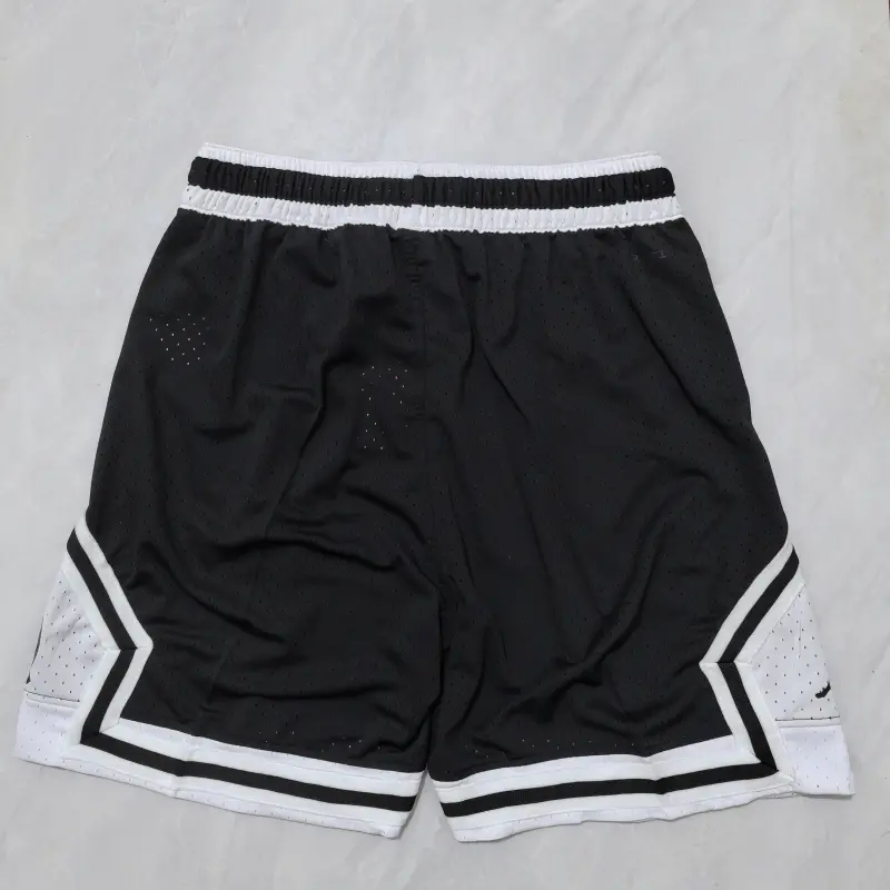 Pantalon Corto Jordan 2025 Con Tiras Negro/Blanco