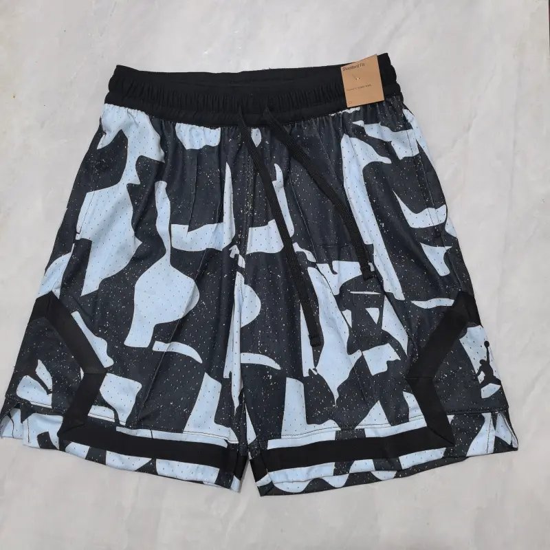 Pantalon Corto Jordan 2025 Diamond Estampado Negro/Blanco