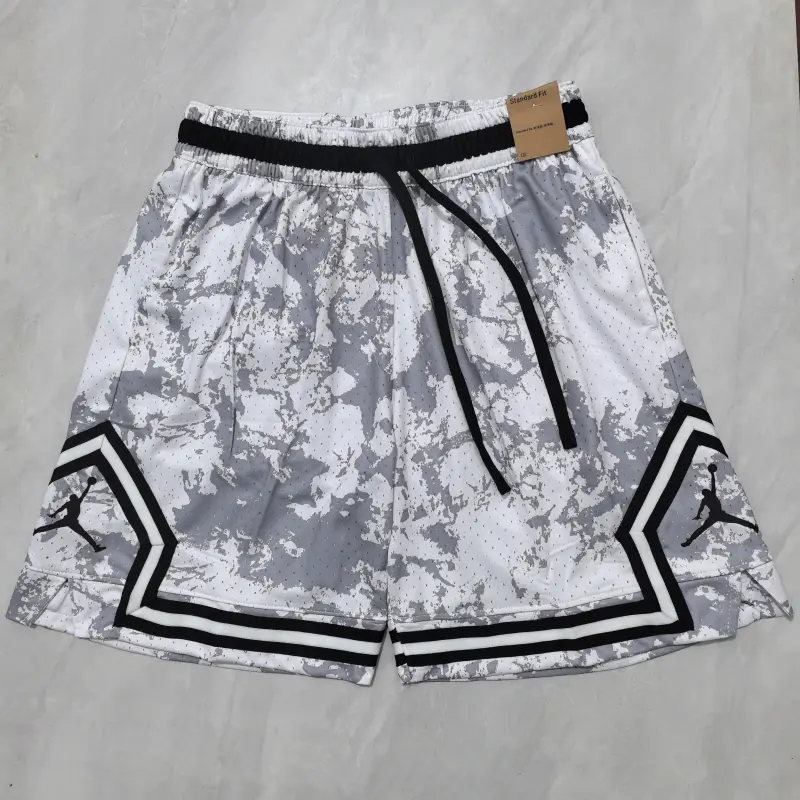 Pantalon Corto Jordan 2025 Estampado Blanco/Gris