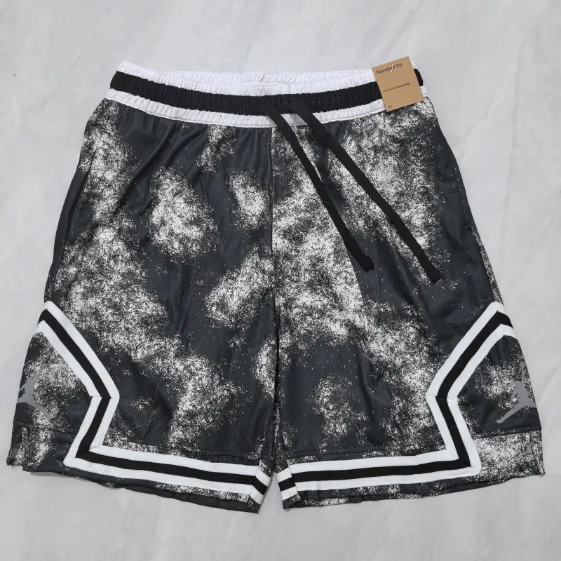 Pantalon Corto Jordan 2025 Estampado Negro/Gris