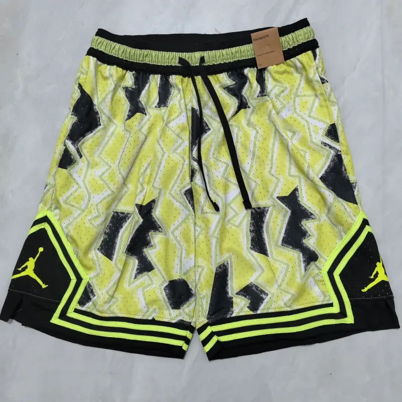 Pantalon Corto Jordan 2025 Negro/Amarillo Edición Relámpago