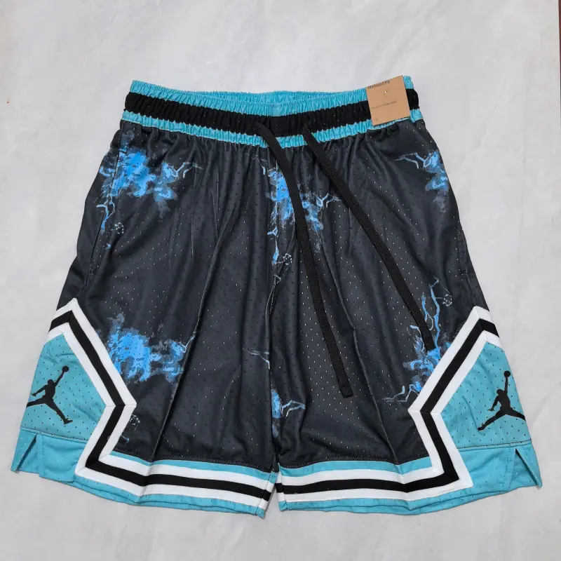 Pantalon Corto Jordan 2025 Negro/Azul Claro