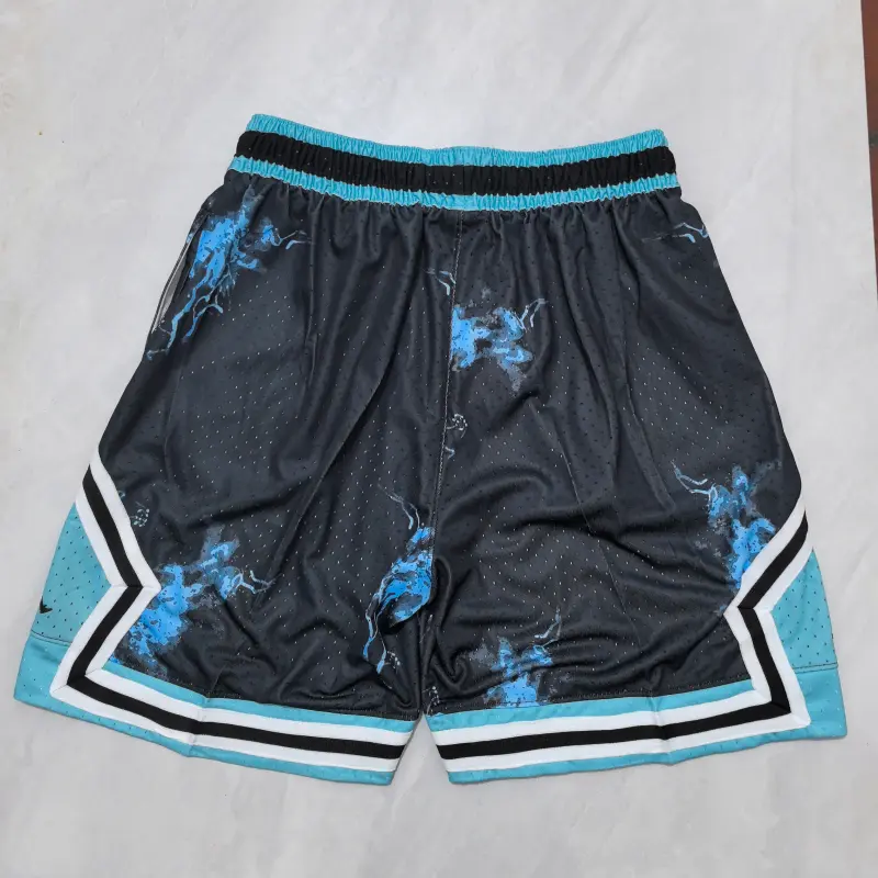 Pantalon Corto Jordan 2025 Negro/Azul Claro