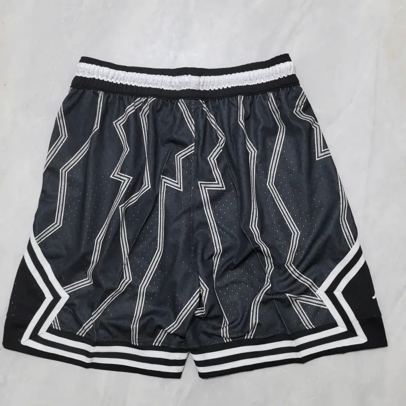 Pantalon Corto Jordan 2025 Negro/Blanco Edición Relámpago