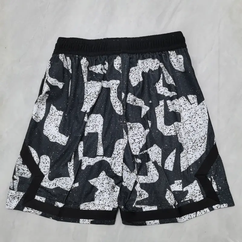 Pantalon Corto Jordan Estampado Negro/Blanco
