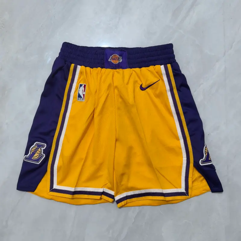 Pantalon Corto Los Angeles Lakers 2025 Amarillo Niño