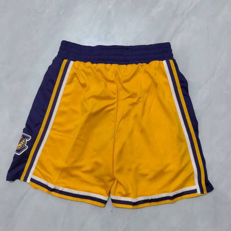 Pantalon Corto Los Angeles Lakers 2025 Amarillo Niño