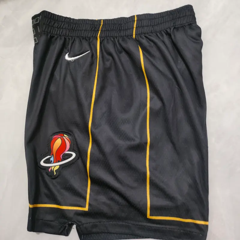 Pantalon Corto Miami Heat 2025 Negro Niño