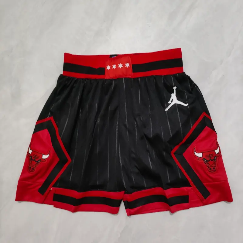 Pantalon Corto Michael Jordan Chicago Bulls 2025 Negro Con Rayas Niño