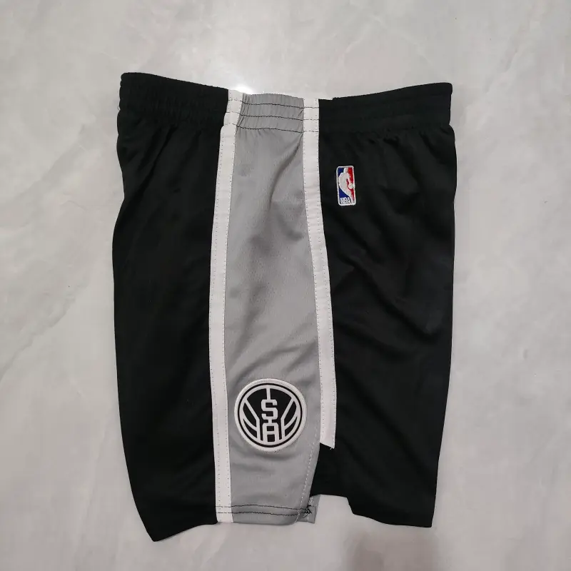 Pantalon Corto San Antonio Spurs 2025 Negro Niño