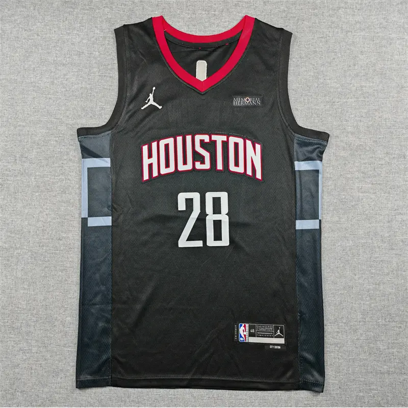 Camiseta Alperen Sengun #28 Houston Rockets Negro