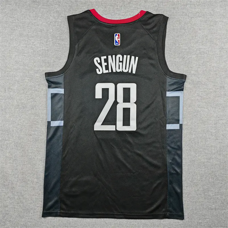 Camiseta Alperen Sengun #28 Houston Rockets Negro