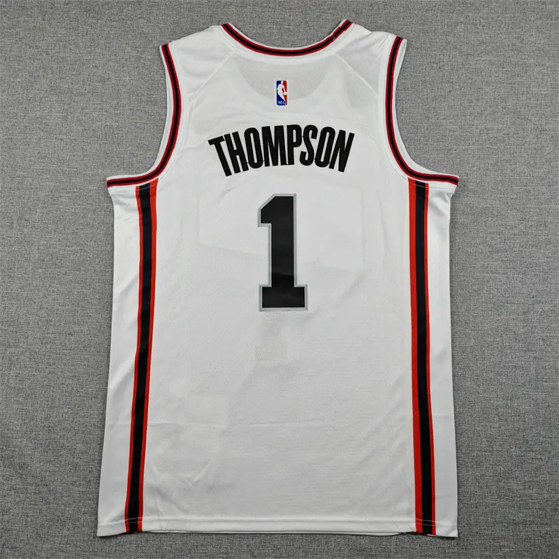 Camiseta Amen Thompson #1 Houston Rockets 2025 Blanco City Edition