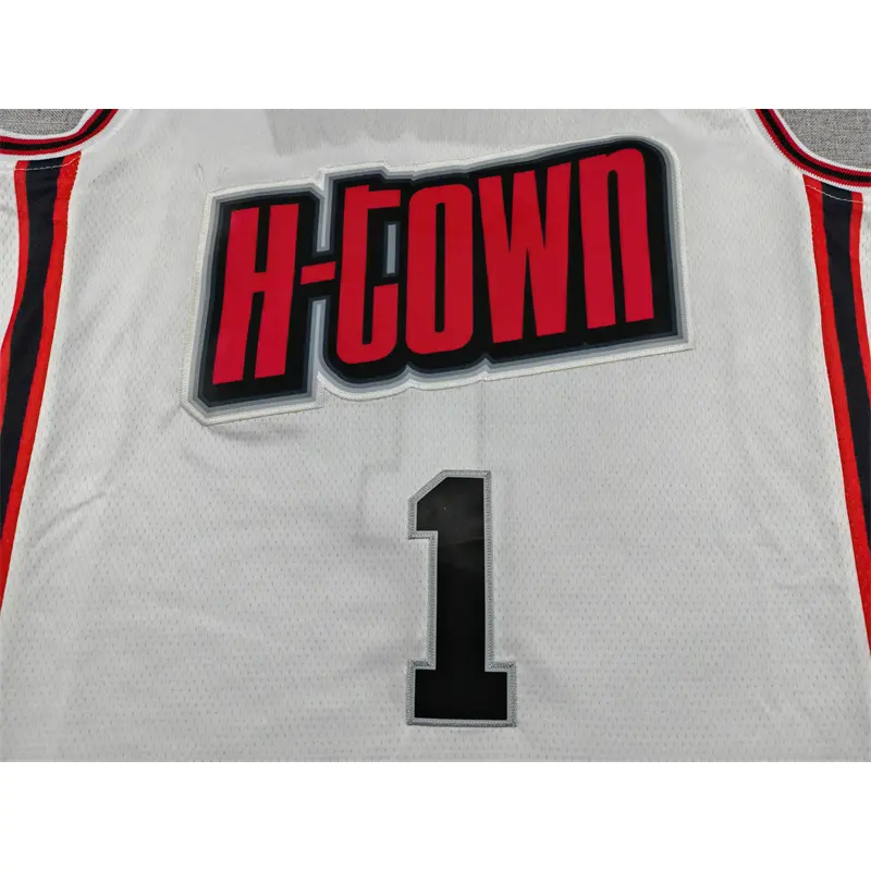 Camiseta Amen Thompson #1 Houston Rockets 2025 Blanco City Edition