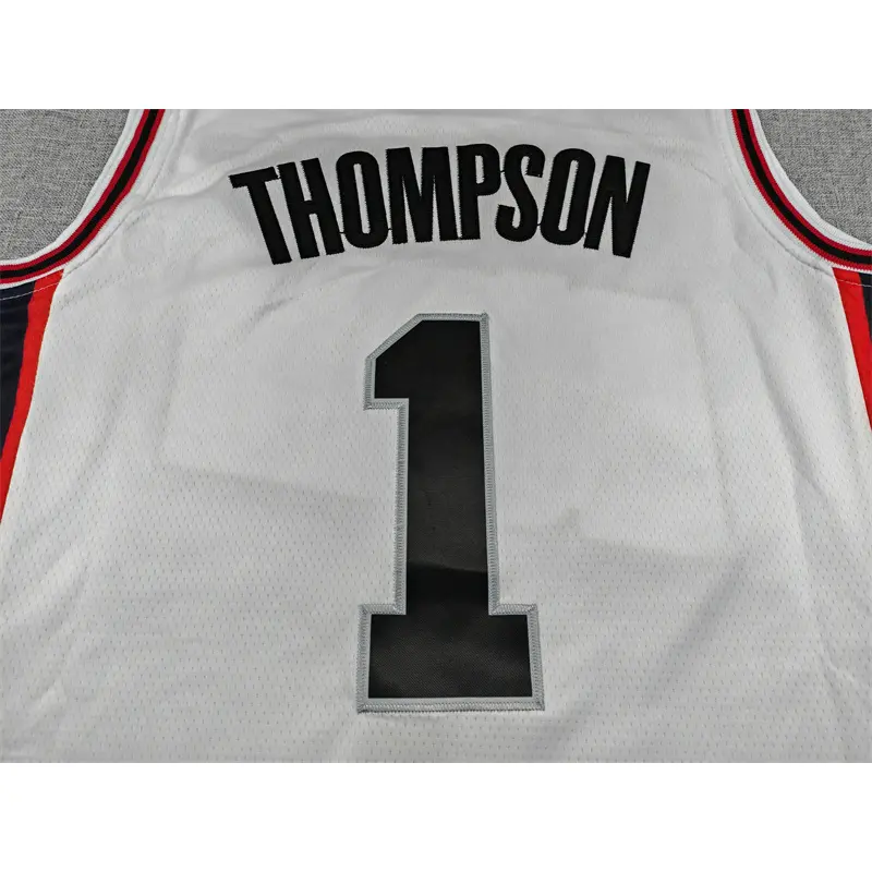 Camiseta Amen Thompson #1 Houston Rockets 2025 Blanco City Edition